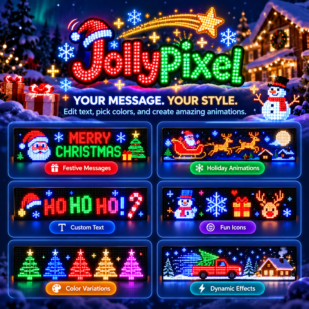 JollyPixel™ Holiday Car Display