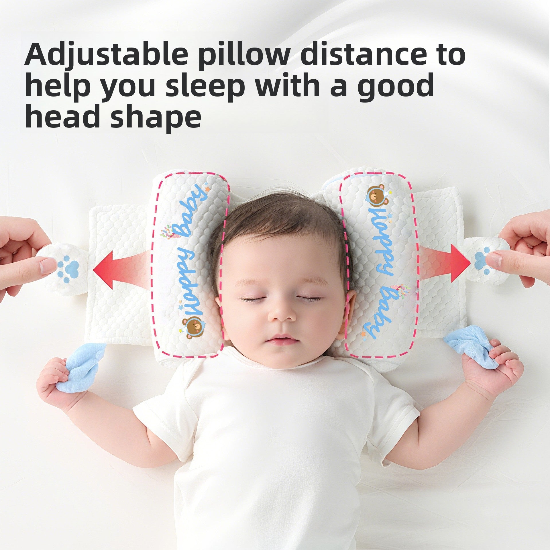 Infant Head Shaping Pillow with Millet Filling