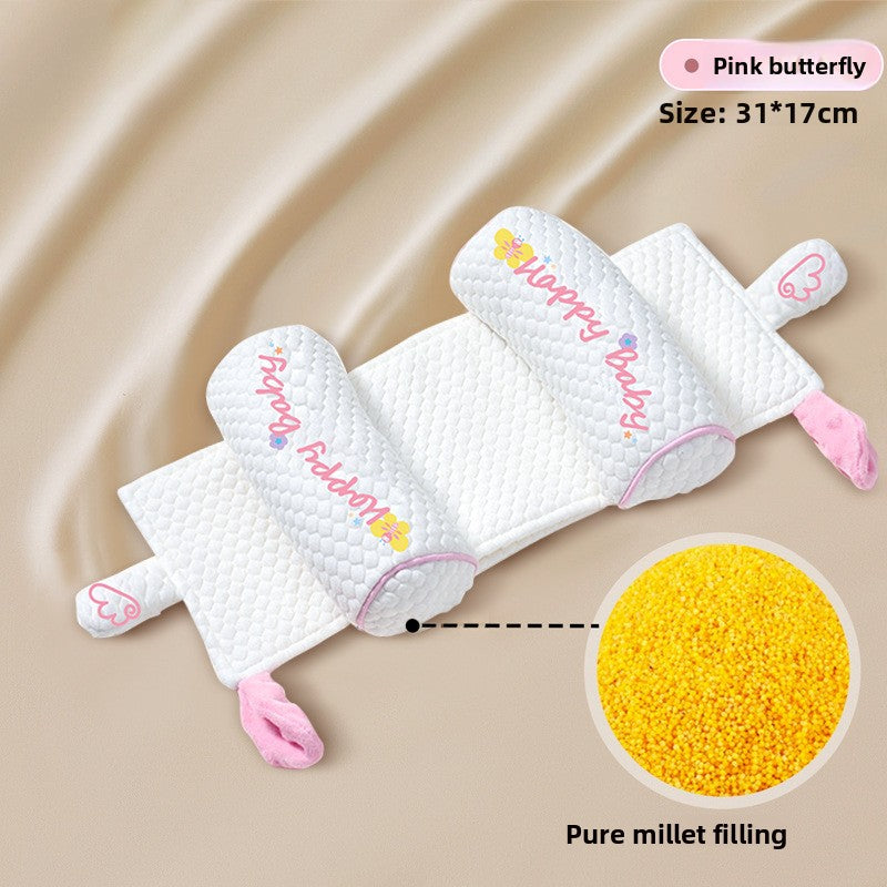 Infant Head Shaping Pillow with Millet Filling