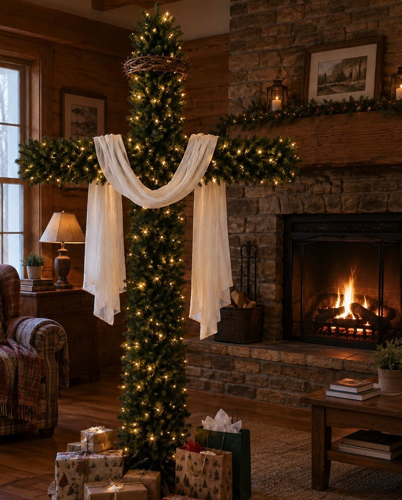 cross-shaped Easter Christmas tree
