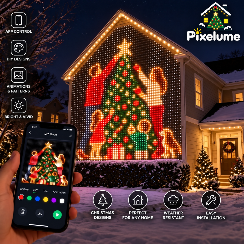 Pixelume™ Pixel Glow Curtain