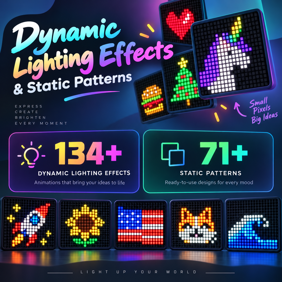 Pixelume™ Pixel Glow Curtain