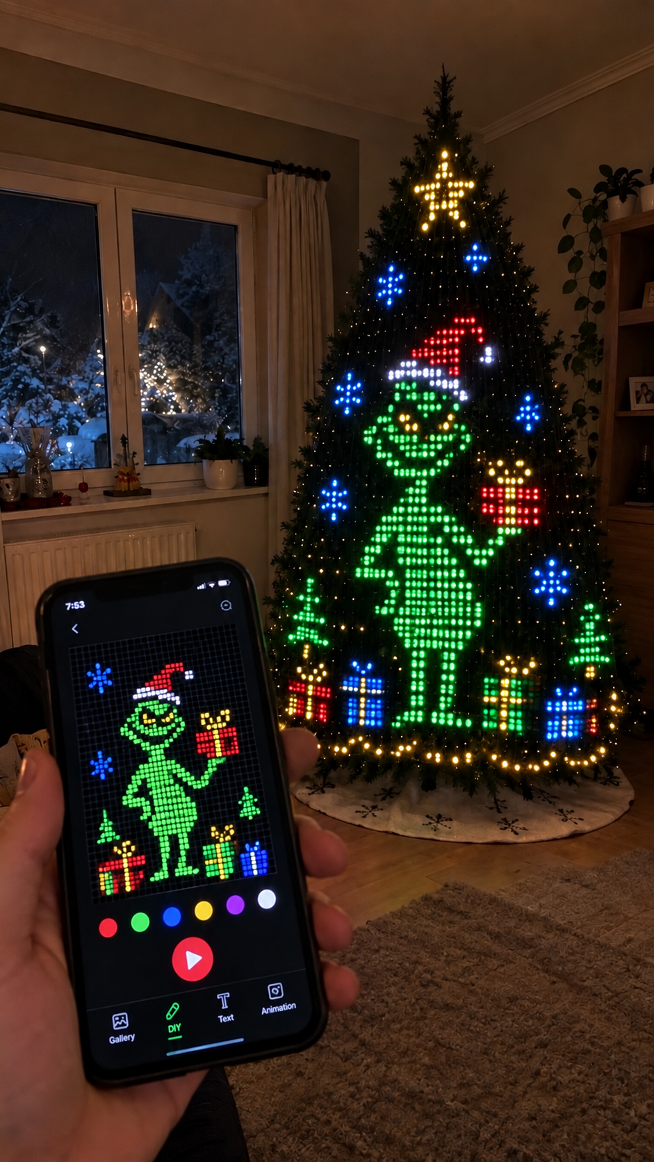 LumaTree™ Pixel Glow Curtain