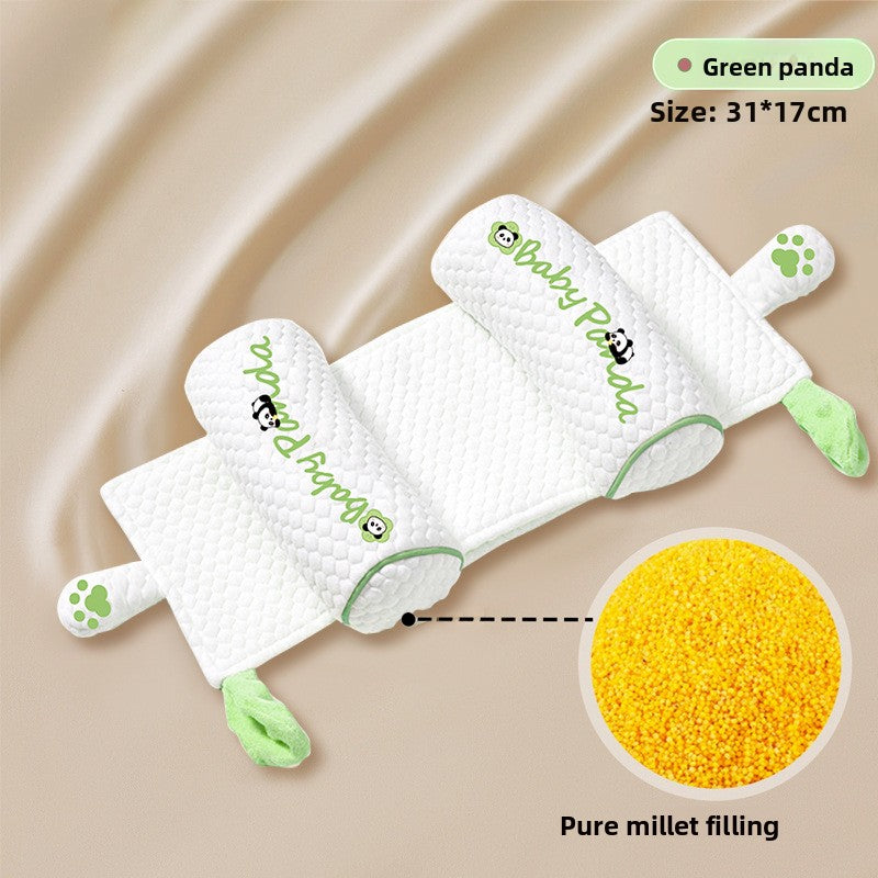 Infant Head Shaping Pillow with Millet Filling