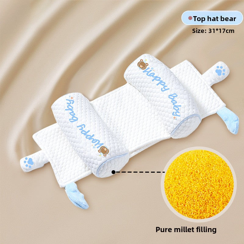 Infant Head Shaping Pillow with Millet Filling